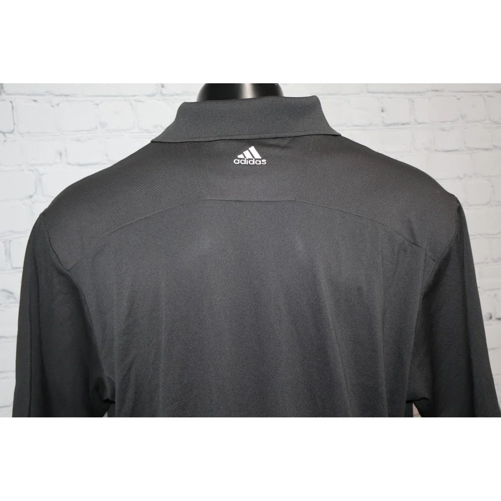 RARE Adidas Polo Shirt Mens XLT Gray NBA TV Logo Basketball 3-Stripes X22289 NEW
